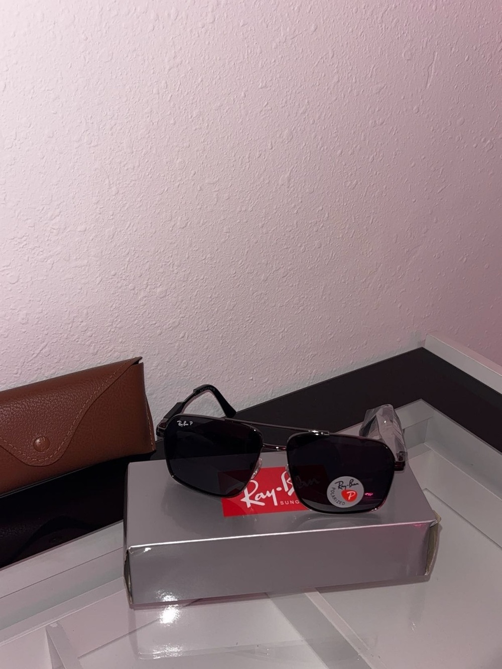 Ray-Ban Black Lens Silver Frame Sunglasses